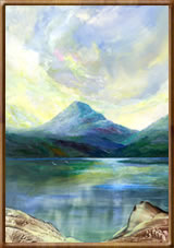 Encaustic Fine Art Paintings - Loch Maaruig Encaustic Fine Art Paintings - Loch Maaruig