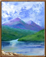 Encaustic Fine Art Paintings - Loch Bunavoneadar