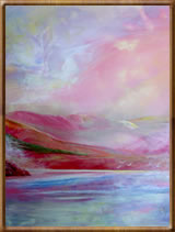 Encaustic Fine Art Paintings - Red Point