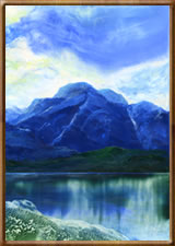 Encaustic Fine Art Paintings - Sprinkling Tarn Encaustic Fine Art Paintings - Sprinkling Tarn