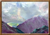 Encaustic Fine Art Paintings - Striding Edge Encaustic Fine Art Paintings - Striding Edge