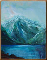 Encaustic Fine Art Paintings - Wastwater