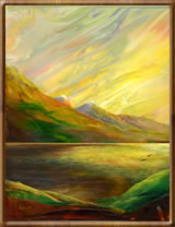 Encaustic Fine Art Paintings - Buttermere Encaustic Fine Art Paintings - Buttermere