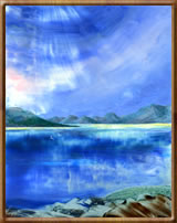 Encaustic Fine Art Paintings - The North Harris Mountains Encaustic Fine Art Paintings - The North Harris Mountains