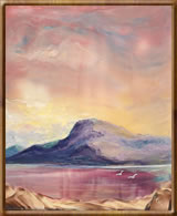 Encaustic Fine Art Paintings - Across Loch Bunavoneadar towards Gillaval Glas, Isles of Harris Encaustic Fine Art Paintings - Across Loch Bunavoneadar towards Gillaval Glas, Isles of Harris