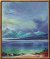 Encaustic Fine Art Paintings - Across the Sound of Taransay, Towards Luskentyre, Isle of Harris