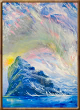 Encaustic Fine Art Paintings - Stac an Armin, St Kilda, Outer Hebrides