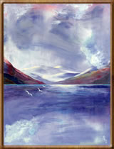 Encaustic Fine Art Paintings - Loch Grosebay Isle of Harris Encaustic Fine Art Paintings - Loch Grosebay Isle of Harris