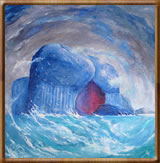 Encaustic Fine Art Paintings - Fingal's Cave Staffa Island Inner Hebrides