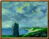 Encaustic Fine Art Paintings - The Scarista Stone, Scarista, Isle of Harris Encaustic Fine Art Paintings - The Scarista Stone, Scarista, Isle of Harris