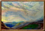 Encaustic Fine Art Paintings - Crummock Water from Rannerdale Knotts, Cumbria