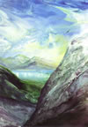 Encaustic Art - Greeting Cards - Derwentwater