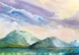 Encaustic Art - Postcards - Ennerdale Water