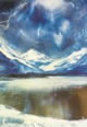 Encaustic Art - Postcards - Wastwater